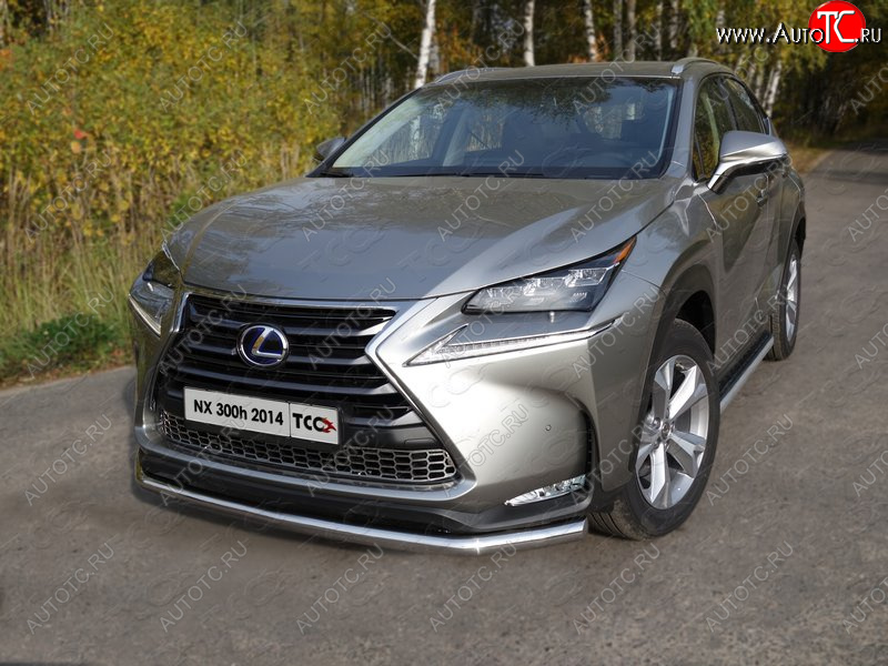 20 999 р. Защита переднего бампера нижняя d60,3 мм ТСС Тюнинг Lexus NX300h Z10 дорестайлинг (2014-2017) (нержавейка)  с доставкой в г. Краснодар