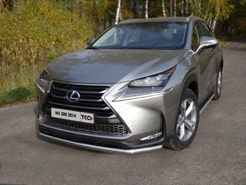 20 599 р. Защита переднего бампера нижняя d60,3 мм, кроме F-Sport ТСС Тюнинг Lexus NX200 Z10 дорестайлинг (2014-2017) (нержавейка)  с доставкой в г. Краснодар. Увеличить фотографию 1