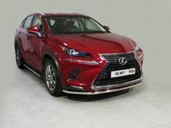 Защита переднего бампера нижняя d42,4 мм ТСС Тюнинг Lexus (Лексус) NX200 (НХ)  Z10 (2017-2021) Z10 рестайлинг