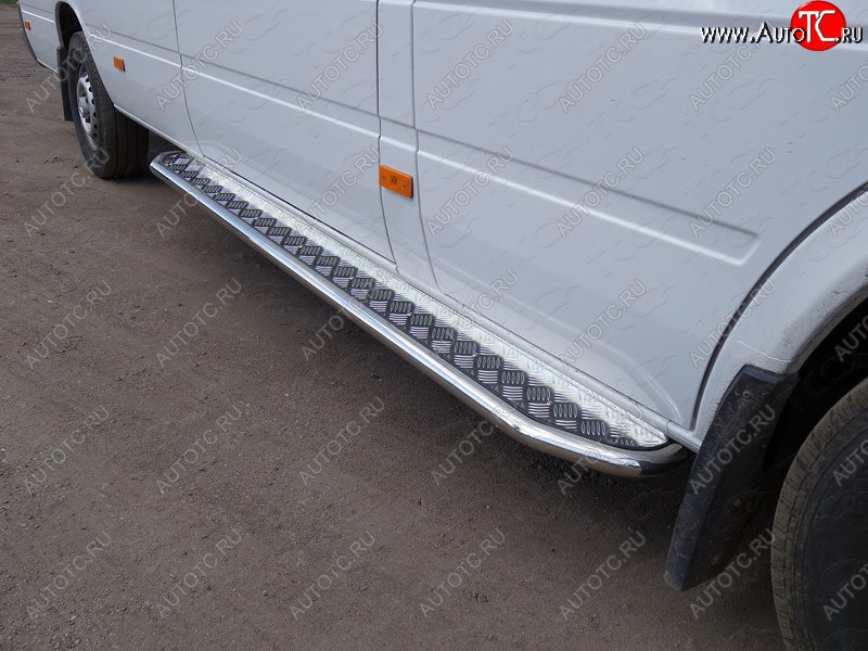 29 449 р. Порог с площадкой, ТСС Тюнинг Mercedes-Benz Sprinter W906 рестайлинг (2014-2018) (с площадкой 42,4 мм)  с доставкой в г. Краснодар