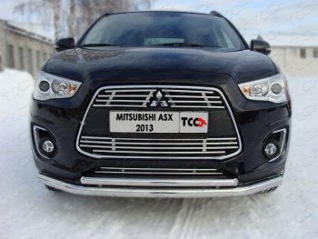 Средняя декоративная вставка в бампер ТСС Тюнинг Mitsubishi (Митсубиси) ASX (АСХ) (2013-2016) 1-ый рестайлинг ()