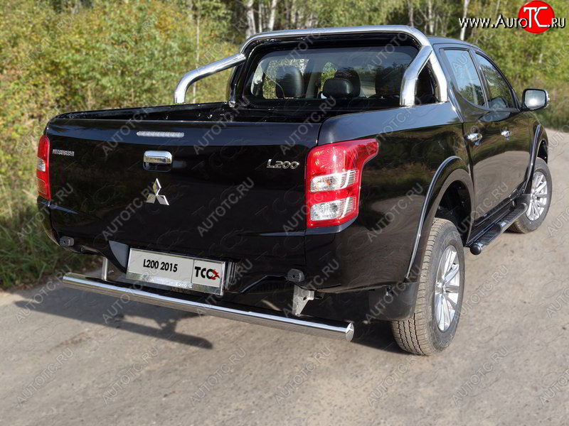 72 399 р. Защита кузова d 75х42 мм (только для кузова) ТСС Тюнинг  Mitsubishi L200  5 KK,KL (2015-2019) дорестайлинг (нержавейка)  с доставкой в г. Краснодар