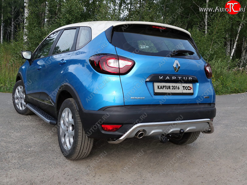 17 999 р. Защита задняя (нержавейка d42,4 мм), ТСС Тюнинг  Renault Kaptur (2016-2020) дорестайлинг  с доставкой в г. Краснодар