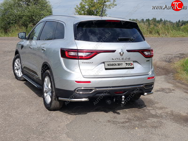 15 549 р. Защита заднего бампера (уголки, d42,4 мм) TCC  Renault Koleos  2 (2016-2024)  с доставкой в г. Краснодар