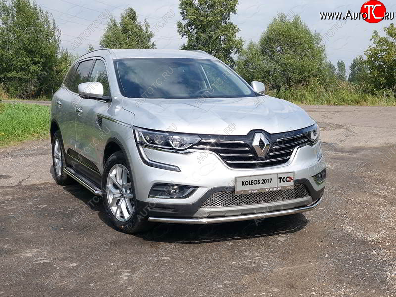 15 549 р. Защита переднего бампера нижняя 42,4 мм ТСС Тюнинг Renault Koleos 2 (2016-2025)  с доставкой в г. Краснодар