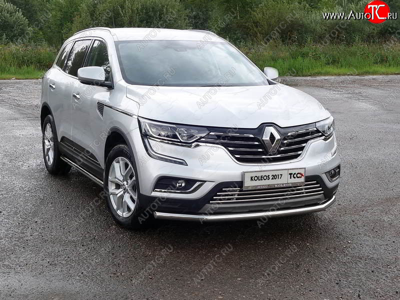 17 999 р. Защита переднего бампера нижняя d60,3 мм ТСС Тюнинг  Renault Koleos  2 (2016-2024) (нержавейка)  с доставкой в г. Краснодар