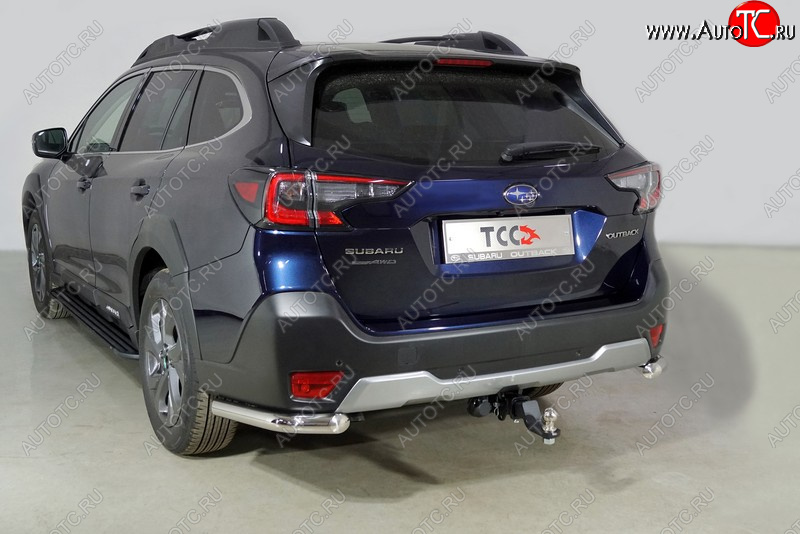 19 849 р. Защита заднего бампера (уголки, d60,3 мм) TCC  Subaru Outback  BT (2019-2025) универсал  с доставкой в г. Краснодар