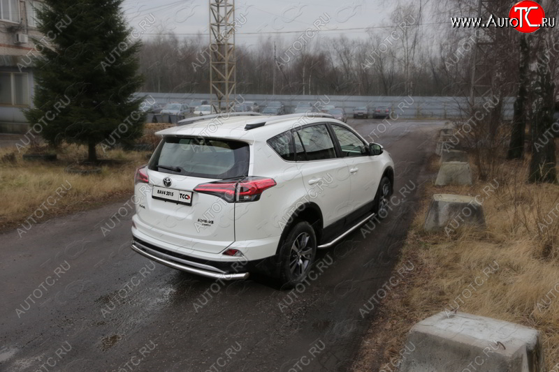 19 999 р. Защита задняя (центральная нержавейка 60,3 мм) ТСС Тюнинг Toyota RAV4 XA40 5 дв. рестайлинг (2015-2019)  с доставкой в г. Краснодар