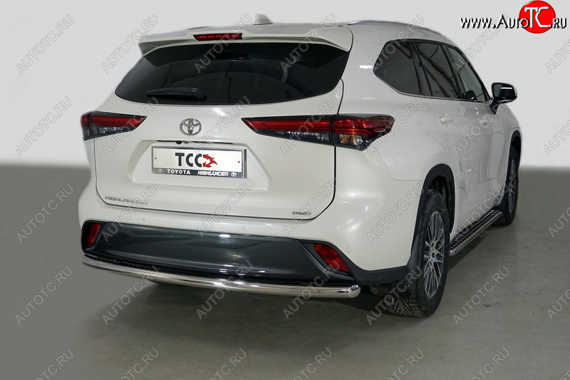 18 449 р. Защита задняя (нержавейка 60,3 мм) ТСС Тюнинг  Toyota Highlander  XU70 (2020-2024)  с доставкой в г. Краснодар