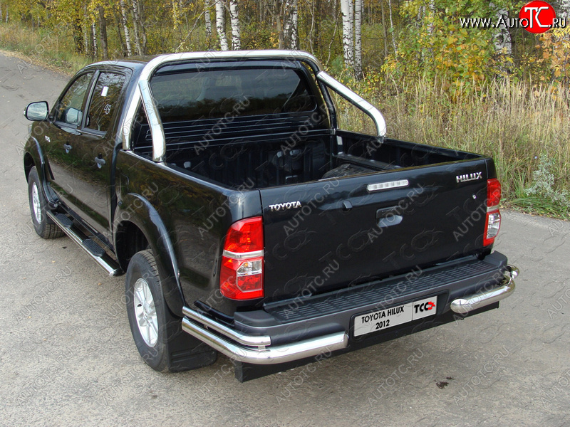 57 999 р. Защита кузова d76,1 мм (только для кузова) ТСС Тюнинг Toyota Hilux AN20,AN30  2-ой рестайлинг (2011-2016) (нержавейка)  с доставкой в г. Краснодар