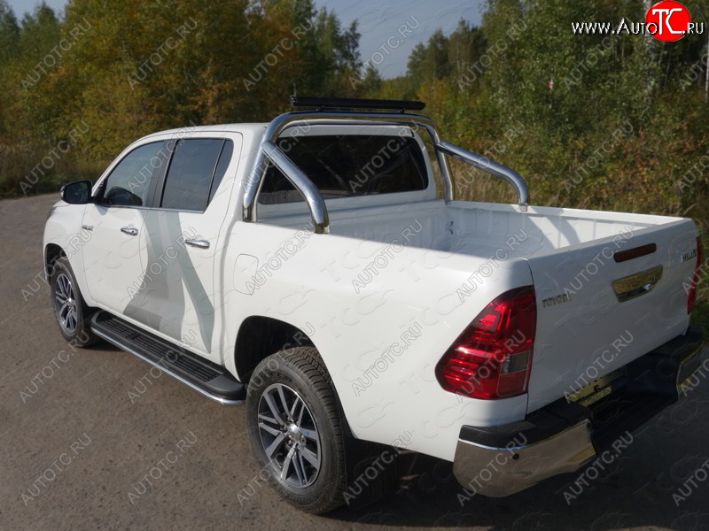 57 999 р. Защита кузова (нержавейка Ø76,1) ТСС Тюнинг  Toyota Hilux  AN120 (2016-2024) дорестайлинг, 1-ый рестайлинг, 2-ой рестайлинг (без крышки)  с доставкой в г. Краснодар