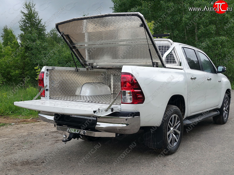 30 949 р. Защитный алюминиевый вкладыш в кузов автомобиля (без борта) ТСС Тюнинг  Toyota Hilux  AN120 (2017-2024) 1-ый рестайлинг, 2-ой рестайлинг (алюминий)  с доставкой в г. Краснодар