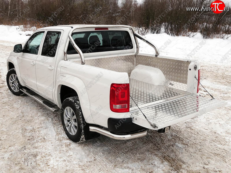 72 399 р. Защита кузова d 75х42 мм (только для кузова) ТСС Тюнинг  Volkswagen Amarok (2016-2022) рестайлинг (нержавейка)  с доставкой в г. Краснодар