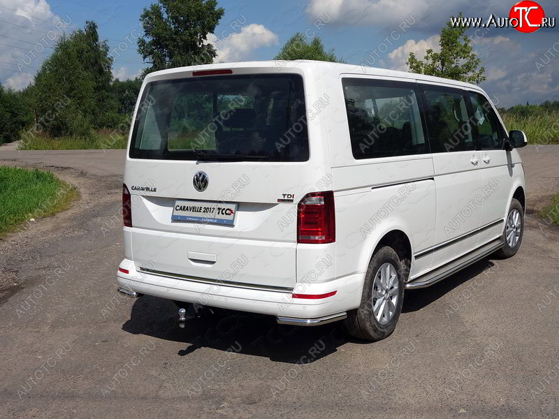 19 999 р. Защита заднего бампера (уголки, d42,4 мм) TCC  Volkswagen Caravelle  T6.1 (2019-2025) рестайлинг  с доставкой в г. Краснодар