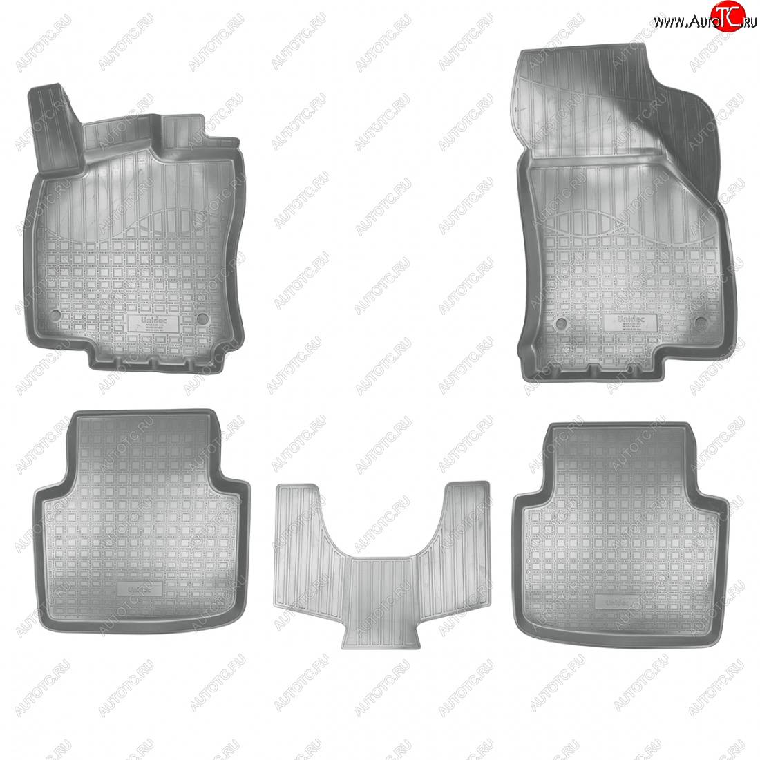 3 579 р. Коврики салонные Norplast  3D  Skoda Superb  B8 (3V) (2015-2019) лифтбэк дорестайлинг (серый)  с доставкой в г. Краснодар