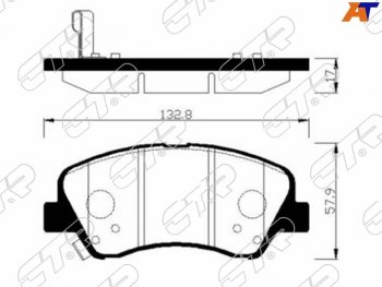 1 999 р. Колодки тормозные CTR (передние) Hyundai Solaris RBr седан дорестайлинг (2010-2014)  с доставкой в г. Краснодар. Увеличить фотографию 1