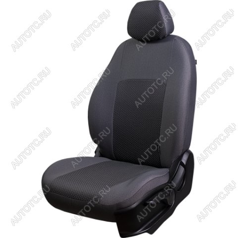 7 299 р. Комплект чехлов для сидений (РЗС 40/60 3Г Жаккард) Дублин Lord Autofashion Hyundai IX35 LM дорестайлинг (2009-2013) (серый, вставка Сеул серая)  с доставкой в г. Краснодар