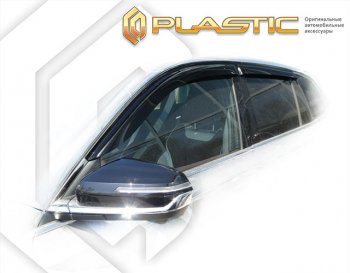 1 999 р. Дефлектора окон CA-Plastic  Geely Monjaro (2022-2024) (серия Сlassic полупрозрачный, без хром. молдинга)  с доставкой в г. Краснодар. Увеличить фотографию 2