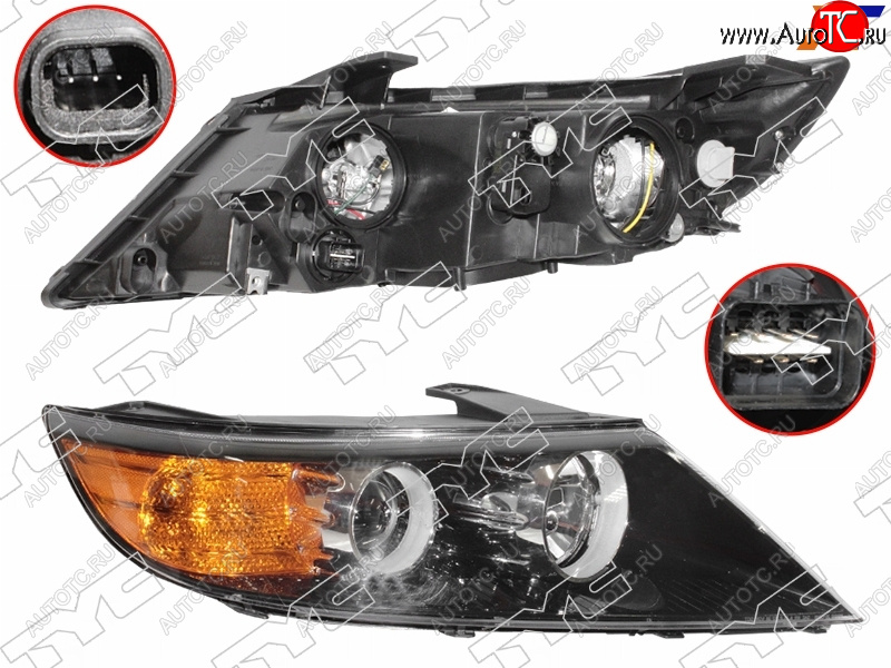 17 999 р. Фара правая (галоген, с корректором) TYC  KIA Sorento  XM (2009-2012) дорестайлинг  с доставкой в г. Краснодар