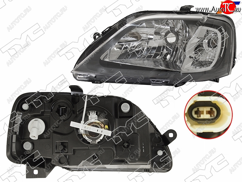 5 999 р. Фара левая (под корректор) TYC Renault Logan 1 дорестайлинг (2004-2010)  с доставкой в г. Краснодар