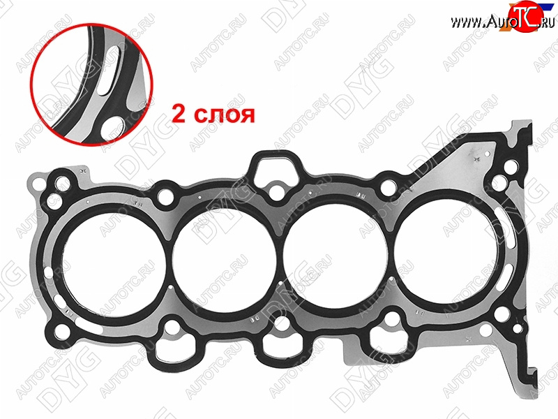2 599 р. Прокладка ГБЦ G4EH 2.0 (металл) DYG  Hyundai Creta (GS,  SU), Elantra (AD,  CN7), Tucson (TL,  NX4), KIA Cerato (3 YD,  4 BD), Sportage (4 QL,  5 NQ5)  с доставкой в г. Краснодар