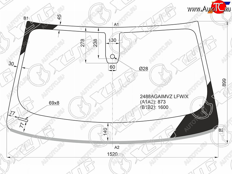 10 649 р. Стекло лобовое (Датчик дождя Молдинг) XYG  BMW X4  G02 (2018-2021) дорестайлинг  с доставкой в г. Краснодар