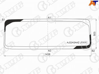 Стекло лобовое (Антенна) XYG Jeep Wrangler JL (2018-2024)