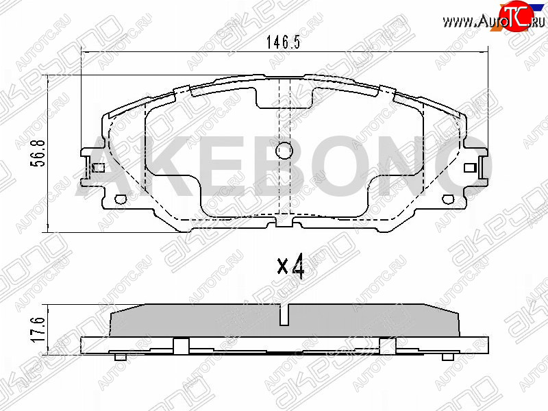 3 399 р. Колодки тормозные перед FL-FR SAT   Toyota RAV4 ( XA30,  XA305) (2003-2013) 5 дв. удлиненный дорестайлинг, 5 дв. дорестайлинг, 5 дв. 1-ый рестайлинг, 5 дв. удлиненный 1-ый рестайлинг, 5 дв. 2-ой рестайлинг, 5 дв. удлиненный 2-ой рестайлинг  с доставкой в г. Краснодар