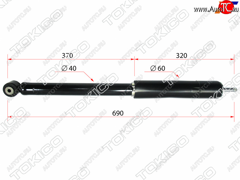 6 649 р. Амортизатор задний (RH=LH) TOKICO  Honda Fit  GE - Insight  ZE2  с доставкой в г. Краснодар