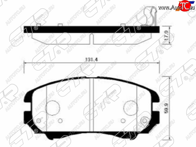 2 099 р. Колодки тормозные перед FR-FL SAT KIA Soul PS дорестайлинг (2014-2016)  с доставкой в г. Краснодар