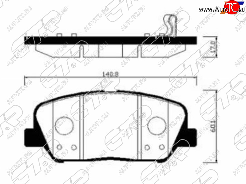 2 599 р. Колодки тормозные передние FR-FL SAT  KIA Ceed 2 JD рестайлинг, хэтчбэк (2015-2018)  с доставкой в г. Краснодар