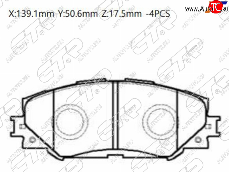 2 299 р. Колодки тормозные перед FL-FR SAT  Toyota Corolla E140 седан дорестайлинг (2007-2010)  с доставкой в г. Краснодар