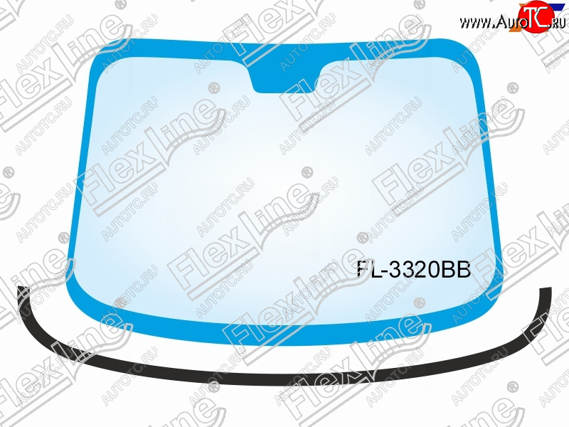 689 р. Молдинг лобового стекла (Снизу) FLEXLINE  Volvo V60 (2010-2018)  с доставкой в г. Краснодар