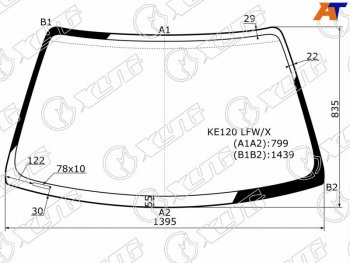 Стекло лобовое (4D SED5D WGN) XYG Toyota Corolla E110 универсал рестайлинг (2000-2002)