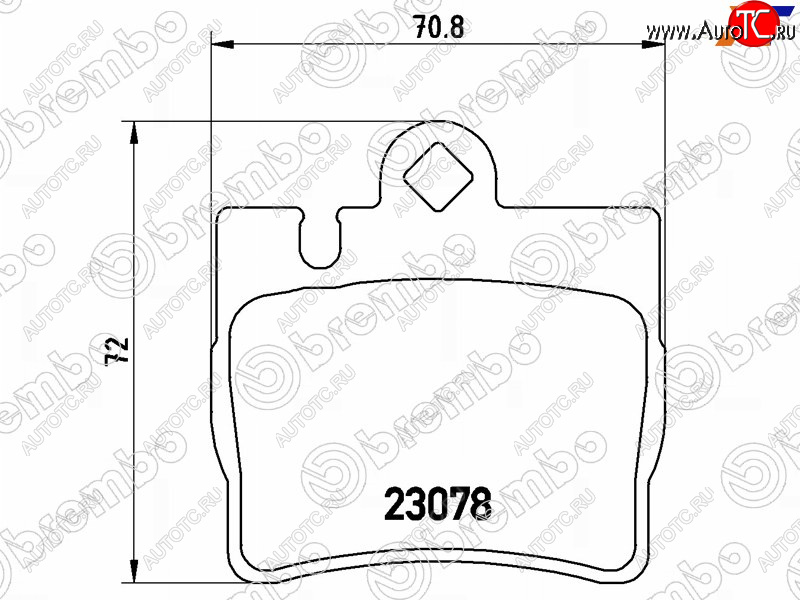 4 199 р. Колодки тормозные задние RH-LH SAT  Mercedes-Benz S class  W220 (1998-2005)  с доставкой в г. Краснодар