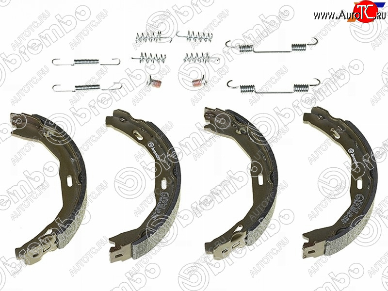 3 699 р. Колодки барабанные задние RH-LH SAT Mercedes-Benz C-Class W204 дорестайлинг седан (2007-2011)  с доставкой в г. Краснодар