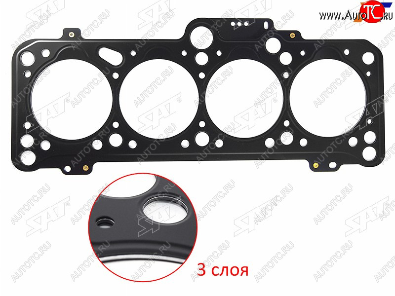 1 249 р. Прокладка ГБЦ SAT  Audi 80 (B2 купе,  B3,  B4), Skoda Felicia, Volkswagen Felicia  с доставкой в г. Краснодар