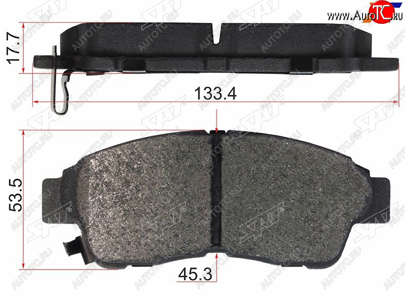 1 229 р. Колодки тормозные перед FL-FR SAT  Toyota Corolla E100 седан (1991-2002)  с доставкой в г. Краснодар