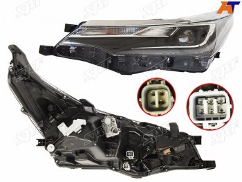 Фара левая (LED) SAT Toyota (Тойота) Corolla (Королла)  E180 (2016-2019) E180 рестайлинг