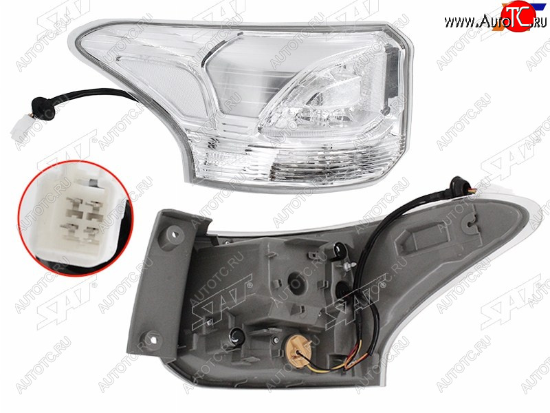 8 599 р. Фонарь задний левый (внешний, LED) SAT  Mitsubishi Outlander  GF (2014-2016) 1-ый рестайлинг  с доставкой в г. Краснодар