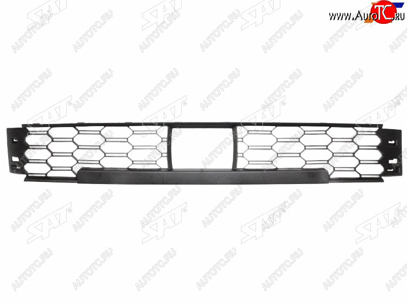 1 399 р. Нижняя решетка переднего бампера SAT Skoda Rapid MK2 (2019-2025) (под датчик дистанции)  с доставкой в г. Краснодар