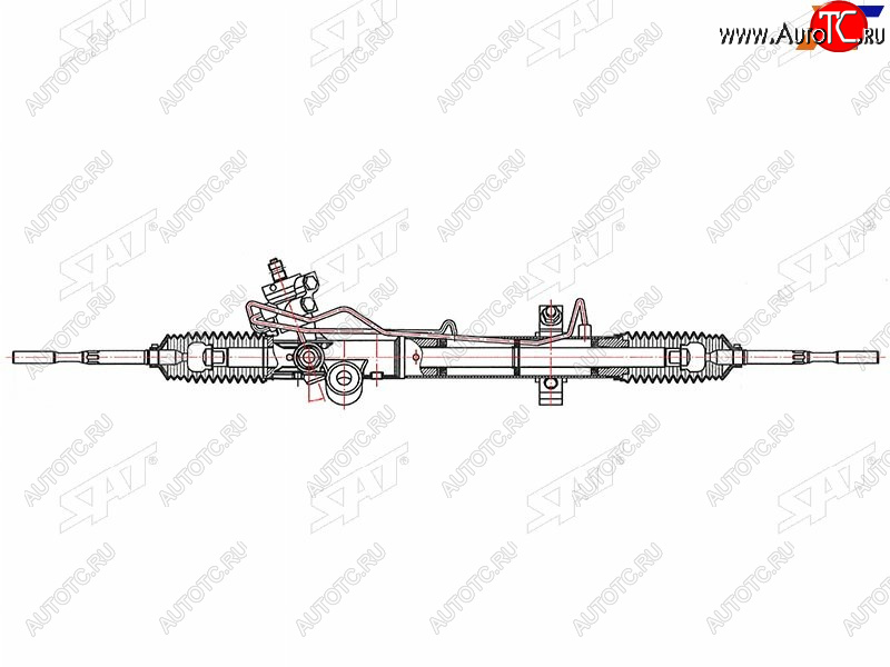 21 899 р. Рейка рулевая LHD SAT  Nissan Murano  1 Z50 (2002-2009)  с доставкой в г. Краснодар