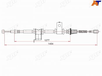 Трос ручного тормоза RH SAT Chevrolet Captiva 2-ой рестайлинг (2013-2016)