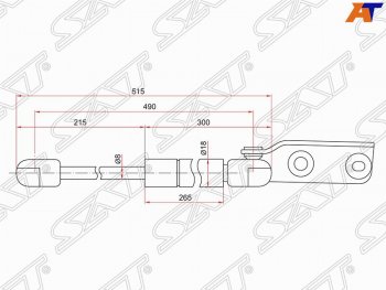 Правый упор крышки багажника SAT Nissan AD Y11 (1999-2008)