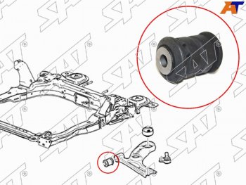 359 р. Сайлентблок рычага передний FR SAT  Chevrolet Aveo  T300 (2011-2015), Chevrolet Cobalt (2011-2019), Ravon R4 (2016-2020)  с доставкой в г. Краснодар. Увеличить фотографию 1