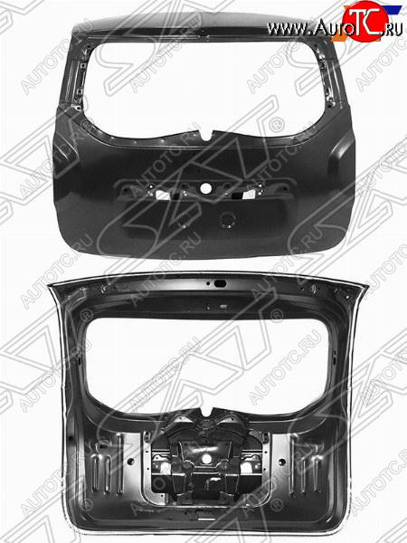 22 999 р. Дверь багажника SAT Renault Duster HS дорестайлинг (2010-2015)  с доставкой в г. Краснодар