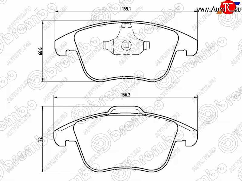 4 089 р. Колодки тормозные перед FL-FR SAT  Ford Mondeo, Land Rover Freelander (L359), Volvo S60 (FS седан), XC70  с доставкой в г. Краснодар