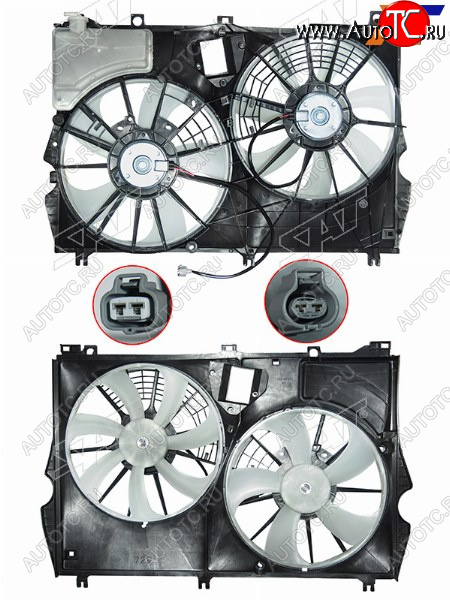 12 699 р. Диффузор радиатора в сборе SAT  Lexus RX  200T - RX450  AL20  с доставкой в г. Краснодар