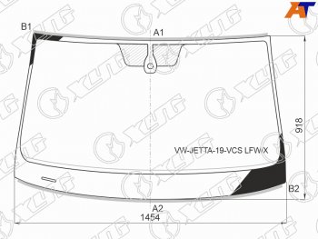 12 899 р. Стекло лобовое (Датчик дождя Молдинг) XYG  Volkswagen Jetta  A7 (2018-2022) седан дорестайлинг  с доставкой в г. Краснодар. Увеличить фотографию 2