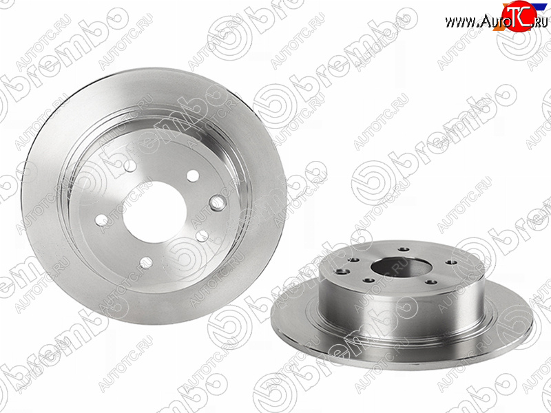 4 849 р.  Диск тормозной задний Ø291.5 BREMBO  Nissan Juke (1 YF15), Qashqai (1), Qashqai +2 (1), Serena (C26,  C27), Teana (1 J31,  2 J32,  3 L33)  с доставкой в г. Краснодар